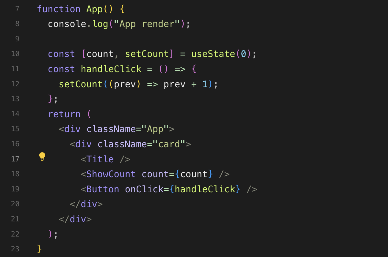 child component update
